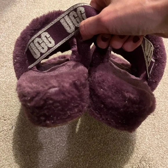 UGG fluff metallic sparkle slippers - Picture 11 of 12